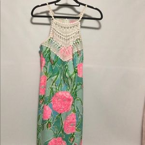 Lily Pulitzer spaghetti strap dress.